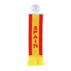 Kabindíszítő tapadókorongos mini zászló - Spain - Spanyolország