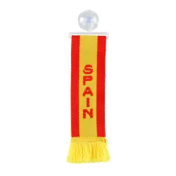 Kabindíszítő tapadókorongos mini zászló - Spain - Spanyolország