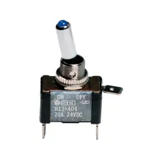 Kapcsoló, karos, kék LED-es 20A Lampa 45559