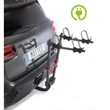 Kerékpártartó vonóhorogra, 2db E-bikehoz, Mottez Jupiter 2 Elec