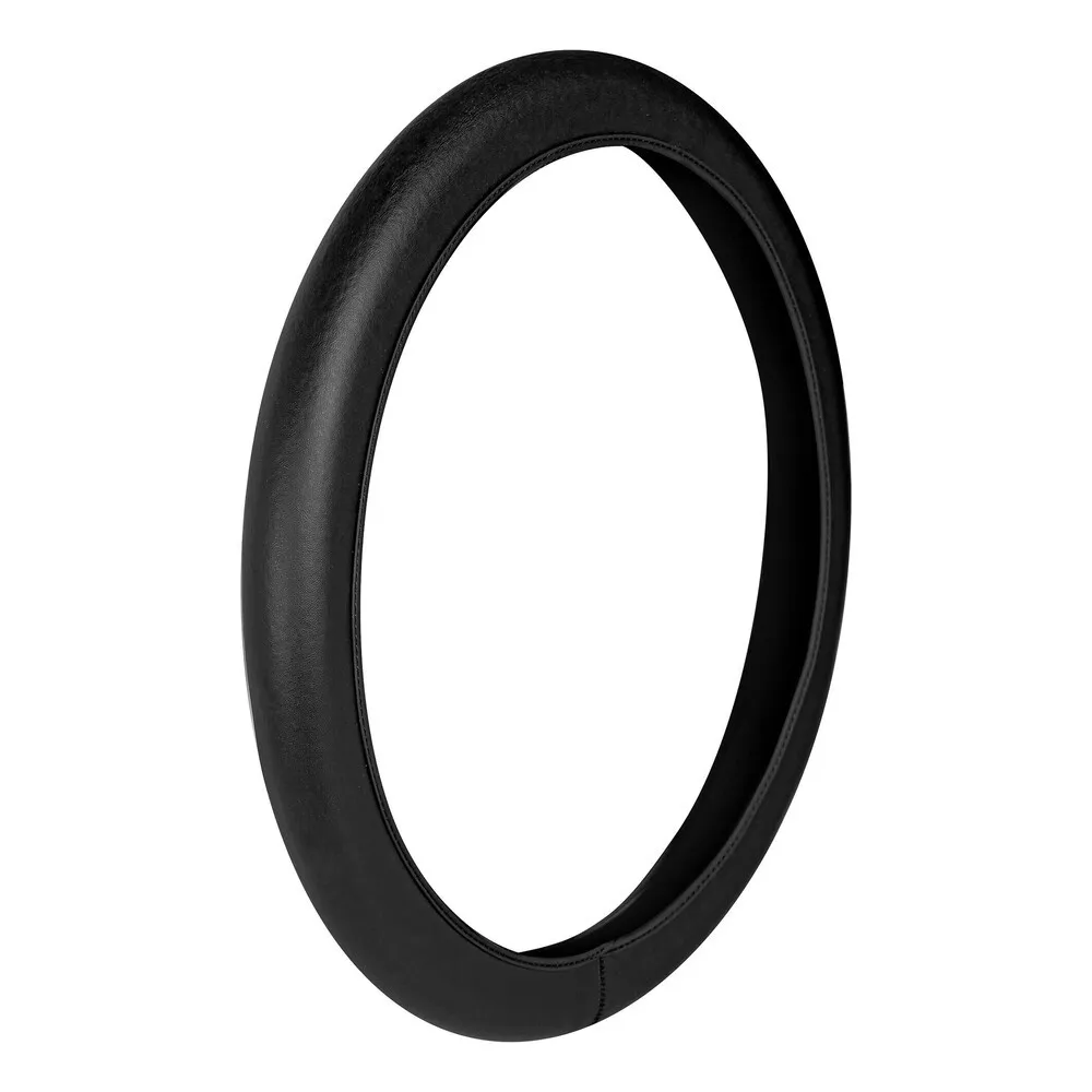 Kormányvédő 38 - 40cm, fekete, valódi bőr, rugalmas, Lampa Skin-Cover Stretch