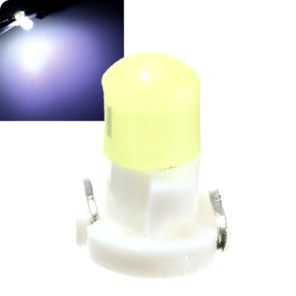 Műszerfal izzó, T3 COB LED, Fehér