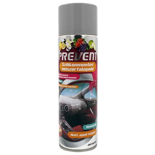 Műszerfalápoló matt spray, szilikonmentes, új autó illatú 500 ml, Prevent Silicone-Free Dashboard Aerosol
