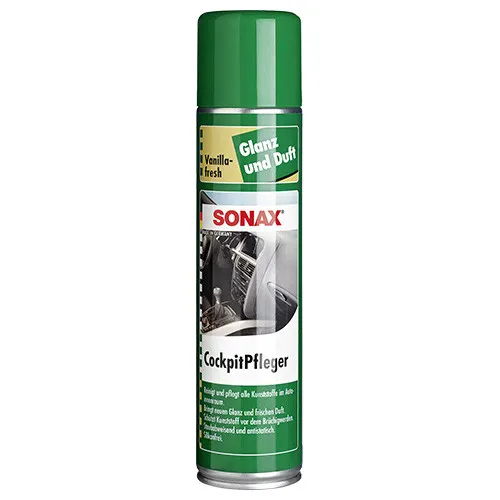 Műszerfalápoló szilikonmentes spray vanília illatú 400 ml, Sonax CockpitPfleger Vanilla-Fresh