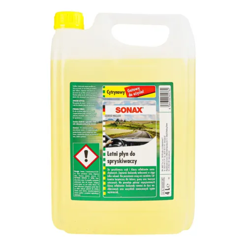 Nyári szélvédőmosó citromos, 4 liter Sonax