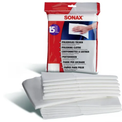 Polírozó kendő készlet 15db-os, Sonax PolierVlies
