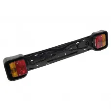 Rendszámtartó kerékpártartóra, hátsó lámpákkal, Carpoint Combination Rearlight Set