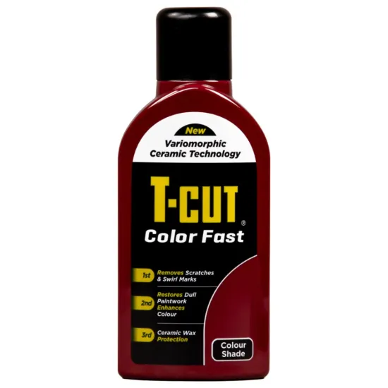 Színpolír és kerámia bevonat, sötétvörös, bordó paszta 500 ml, CarPlan T-Cut Color Fast – Dark Red