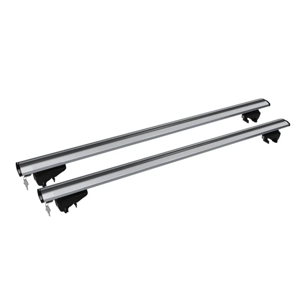 Tetőcsomagtartó intergrált tetősínre, alumínium 120 cm Menabo Lince Silver