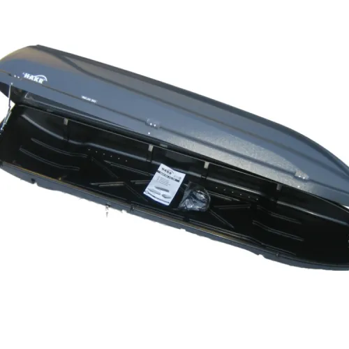 Tetőcsomagtartó síbox, szürke, 300 literes, Hakr Relax 300Z