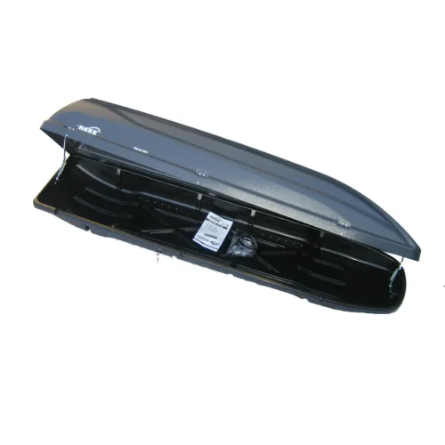 Tetőcsomagtartó síbox, szürke, 300 literes, Hakr Relax 300Z