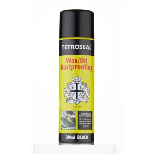 Üregvédő, rozsdásodásgátló wax 500 ml, CarPlan Tetroseal Wax/Oil Black