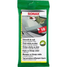 Üvegtisztító kendő tasakban 10db-os, Sonax
