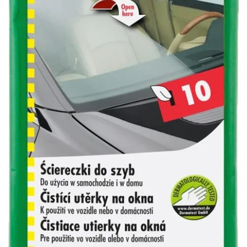 Üvegtisztító kendő tasakban 10db-os, Sonax