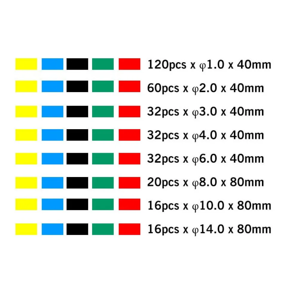 Zsugorcső készlet (színes) 328db-os Autolife 44133