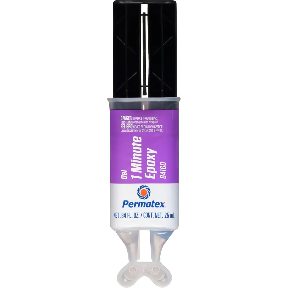 Színtelen kétkomponensű epoxi 1 perces gél ragasztó 25 ml Permatex 84160