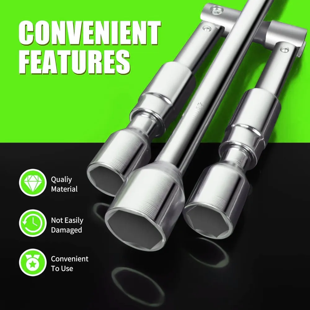 Kerékleszedő összecsukható keresztkulcs 17-19-21-23mm-es fejjel SL00313