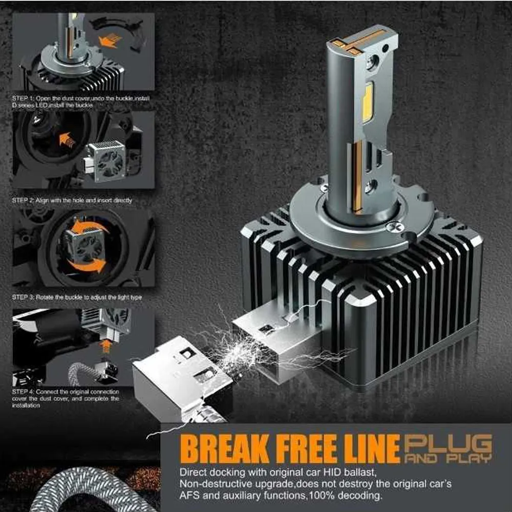 LED D1S/12V/35W/2db Xenon Cool White Autolife 14273