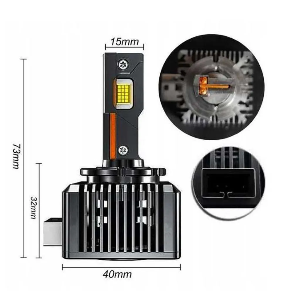 LED D1S/12V/35W/2db Xenon Cool White Autolife 14273