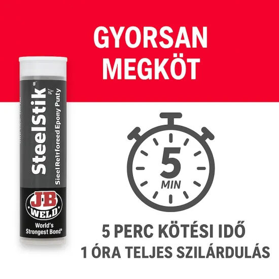 Üzemanyagtartály és hűtőjavító vaskemény prémium javító gyurma 57g J-B Weld 8267 Üzemanyagtartály és hűtőjavító vaskemény prémium javító gyurma 57g J-B Weld 8267