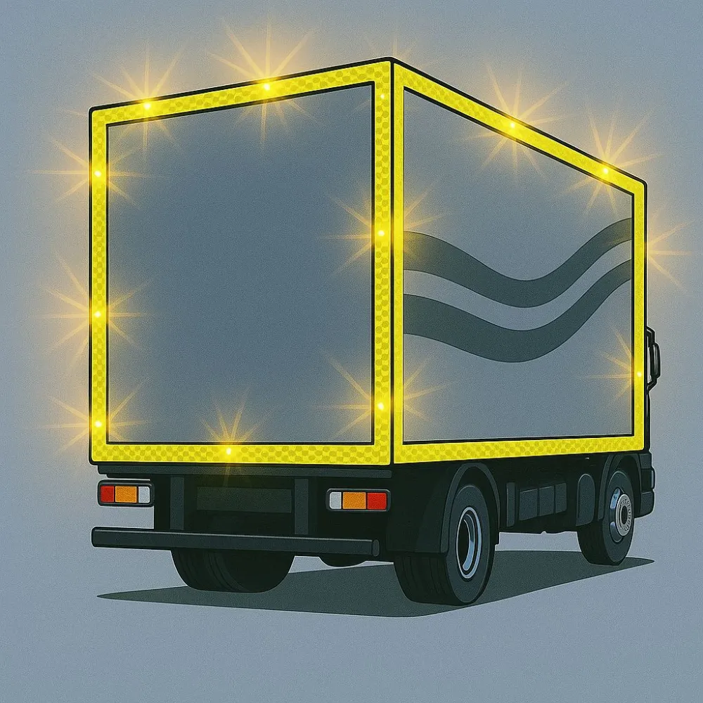 Mikroprízmás fényvisszaverő ragasztószalag sárga 5 méter Maxeed 8219C