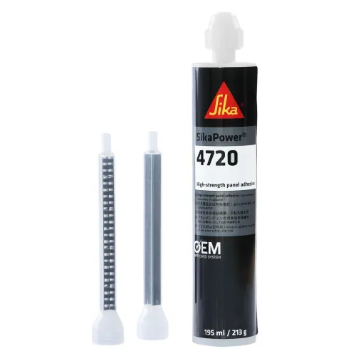 Karosszéria, 2K fém ragasztó kartusus 195ml SikaPower 4720