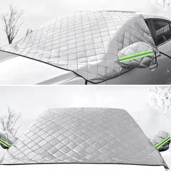 Szélvédőtakaró nagy ponyva tükör védelemHD W15527-1