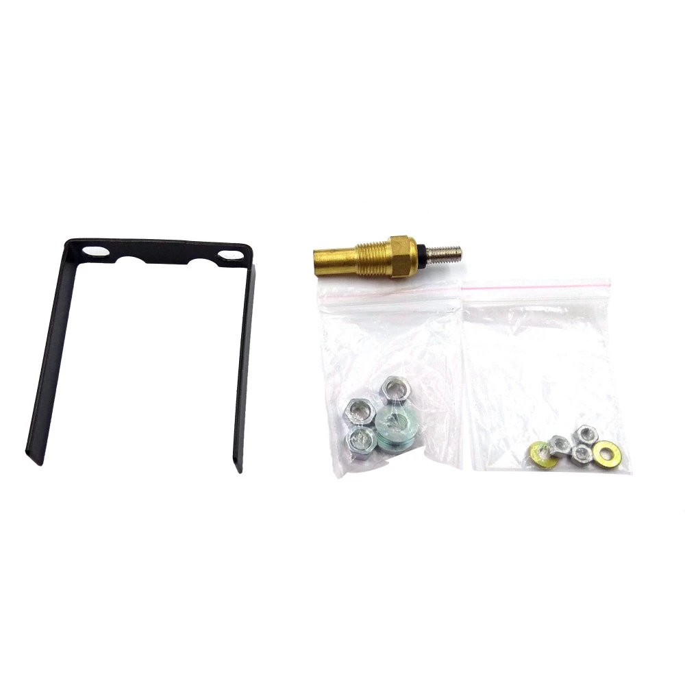 Műszer kék ledes vízhőfok mérő átm.52mm LED7702