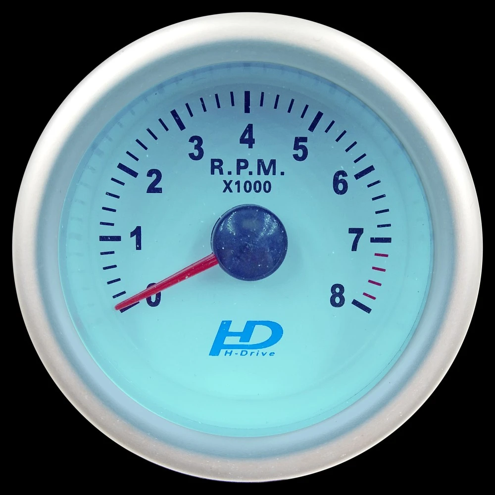 Műszer kék ledes fordulatszám mérő 52mm LED7705