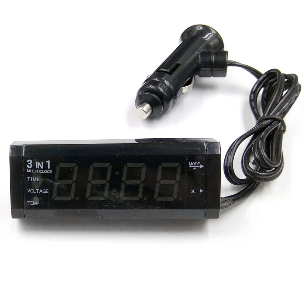 Digitális voltmérő, hőmérő, óra 3:1-ben WF-518