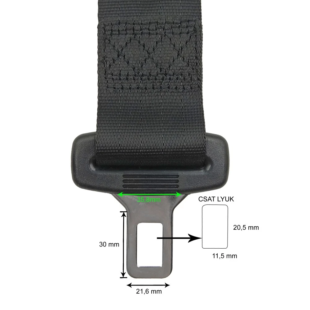 Biztonsági öv hosszabbító 30cm-es