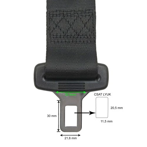 Biztonsági öv hosszabbító 30cm-es