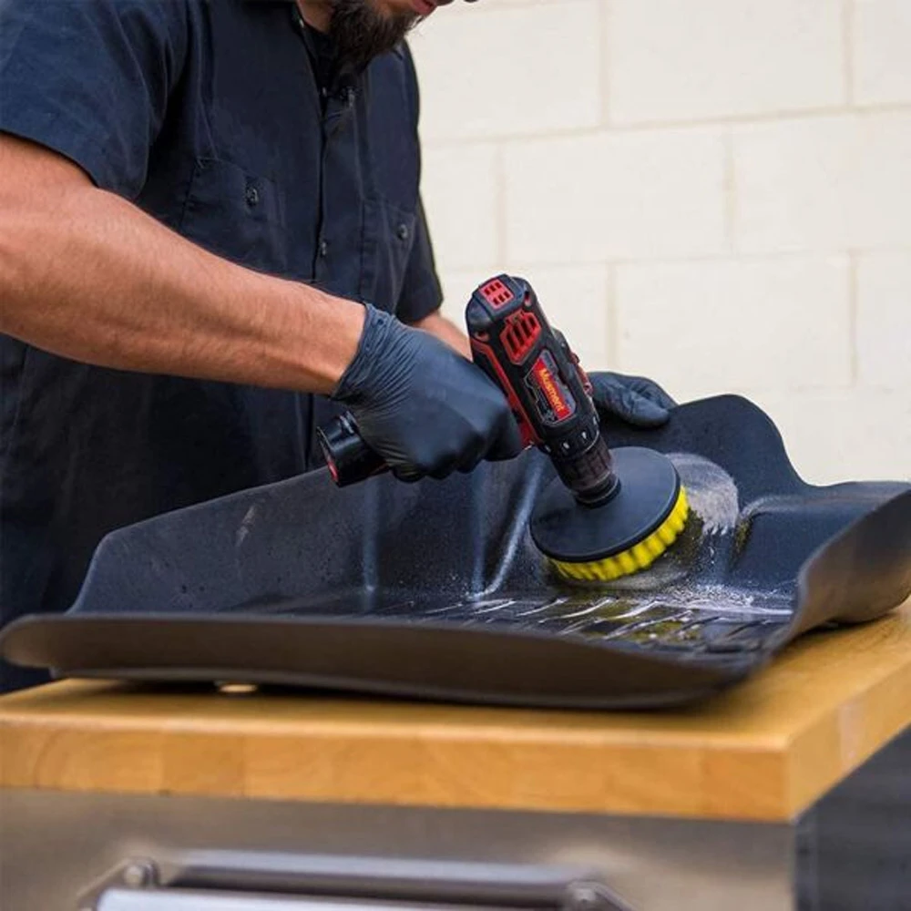 Tisztítókefe készlet (4db-os) fúrógépre szerelhető Autolife W16386