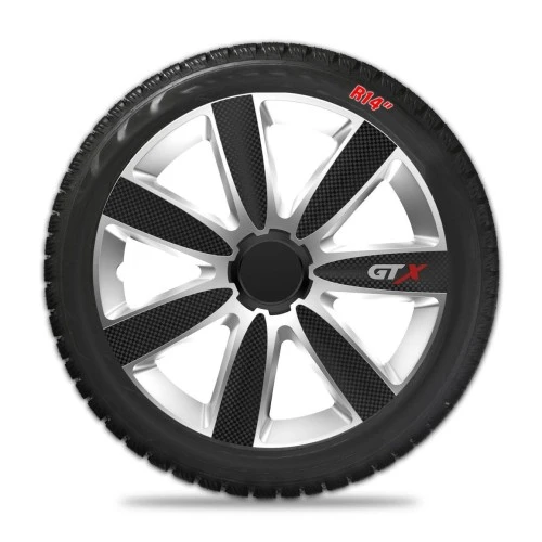 Dísztárcsa (16) GTX carbon-black-silver 4db-os garnitúra