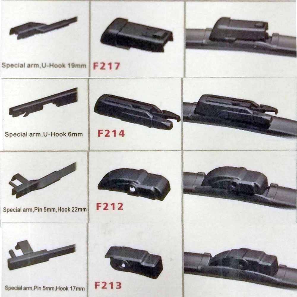 Ablaktörlő lapát 610 mm (24") + 9 adapter Bosoko multi