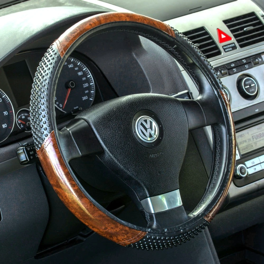 Kormányvédő 37-39cm masszírozós famintás 92278