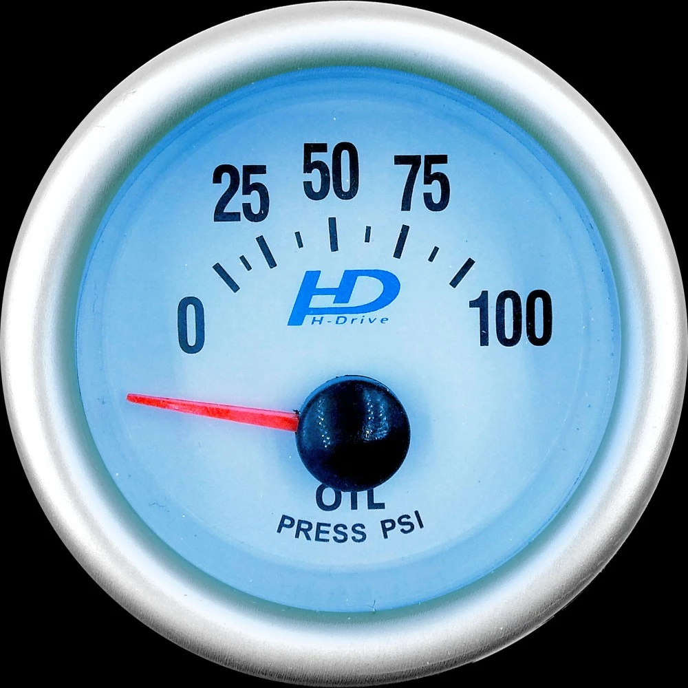 Műszer kék ledes olajnyomás mérő 52mm LED7704