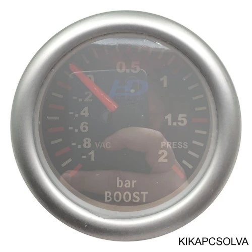 Műszer, tükrös turbónyomásmérő átm. 52mm LED7707-1