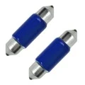 Izzó 12V/10 Watt szofita 10x35 mm, kék 2db Lampa 58345
