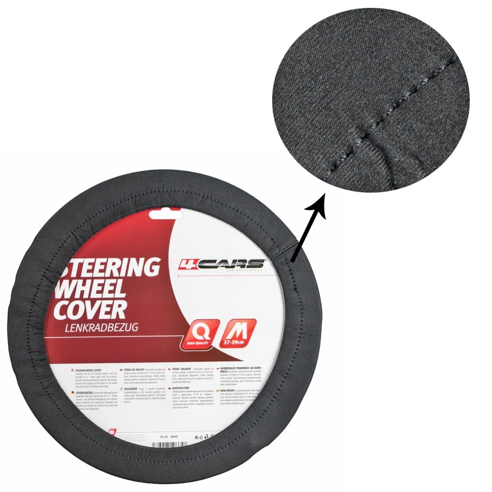 Kormányvédő 37-39cm elasztikus fekete 96658