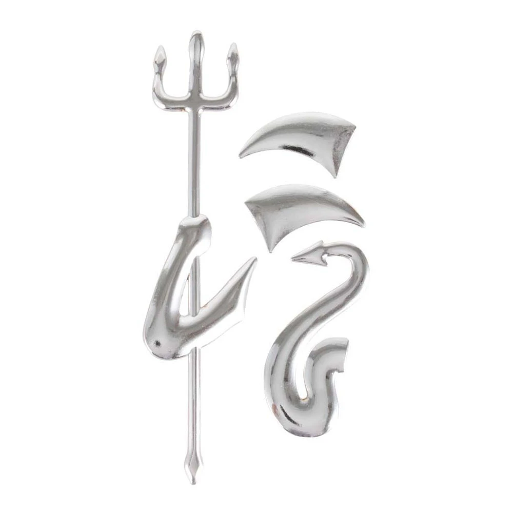 Matrica, króm ördög, autó emblémához M-PVC