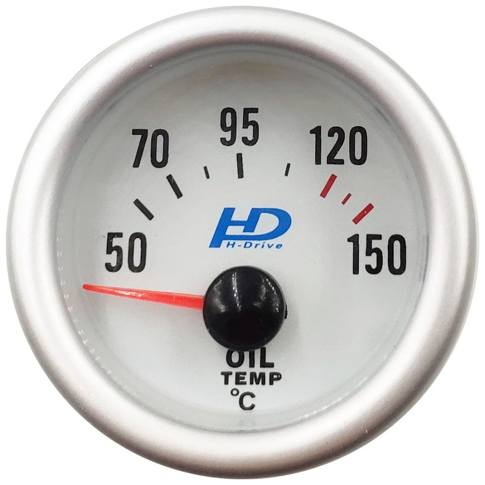 Műszer olajhőfok mérő  kék ledes 52mm LED7703