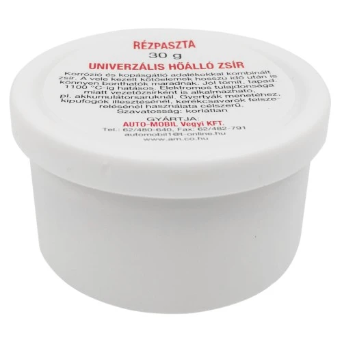 Rézpaszta hőálló zsír AM 30gr