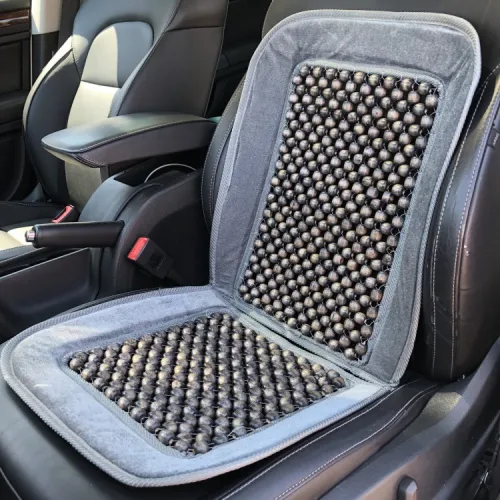 Ülésvédő golyós plüsskeretes ezüst AM0504