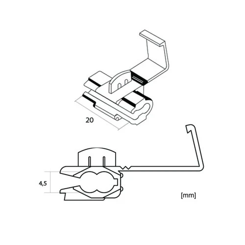 Áramcsap gyorscsatlakozó piros vagy kék 12.30