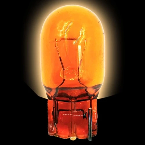 Izzó 12V/21W narancssárga (W21W) W3x16q (japán autó izzó) Elta 537TB