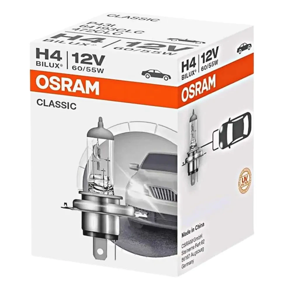 Izzó 12V/60/55W/H4 db-os Osram Classic 64193CLC