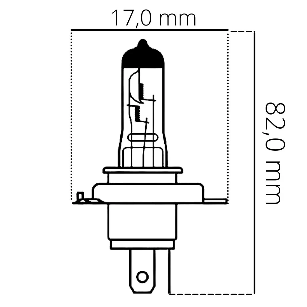 Izzó 12V/60/55W/H4 db-os Osram Classic 64193CLC
