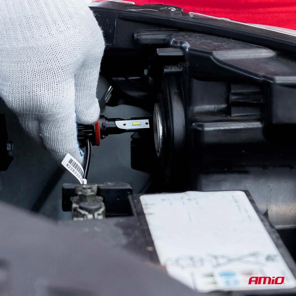 LED H7 6V-18V  SMD +200% 6000K párban Amio