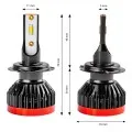 LED H7 6V-18V  SMD +200% 6000K párban Amio